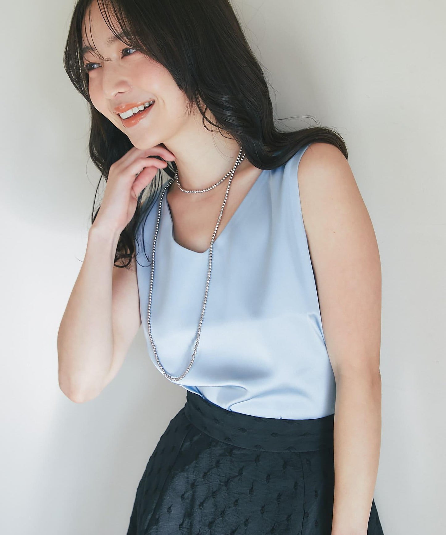 【miki監修・新色登場・名品】緞面兩穿背心