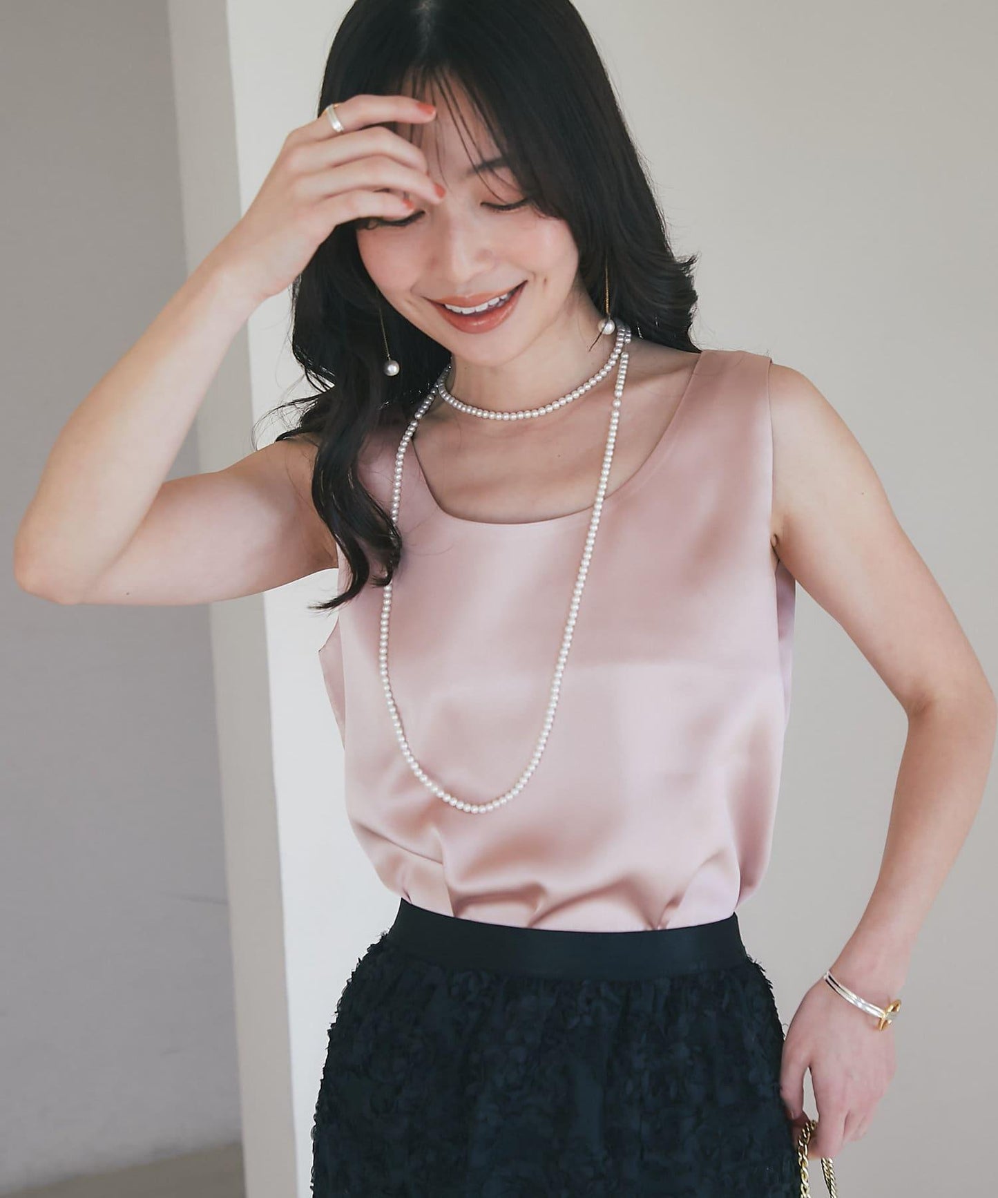 【miki監修・新色登場・名品】緞面兩穿背心