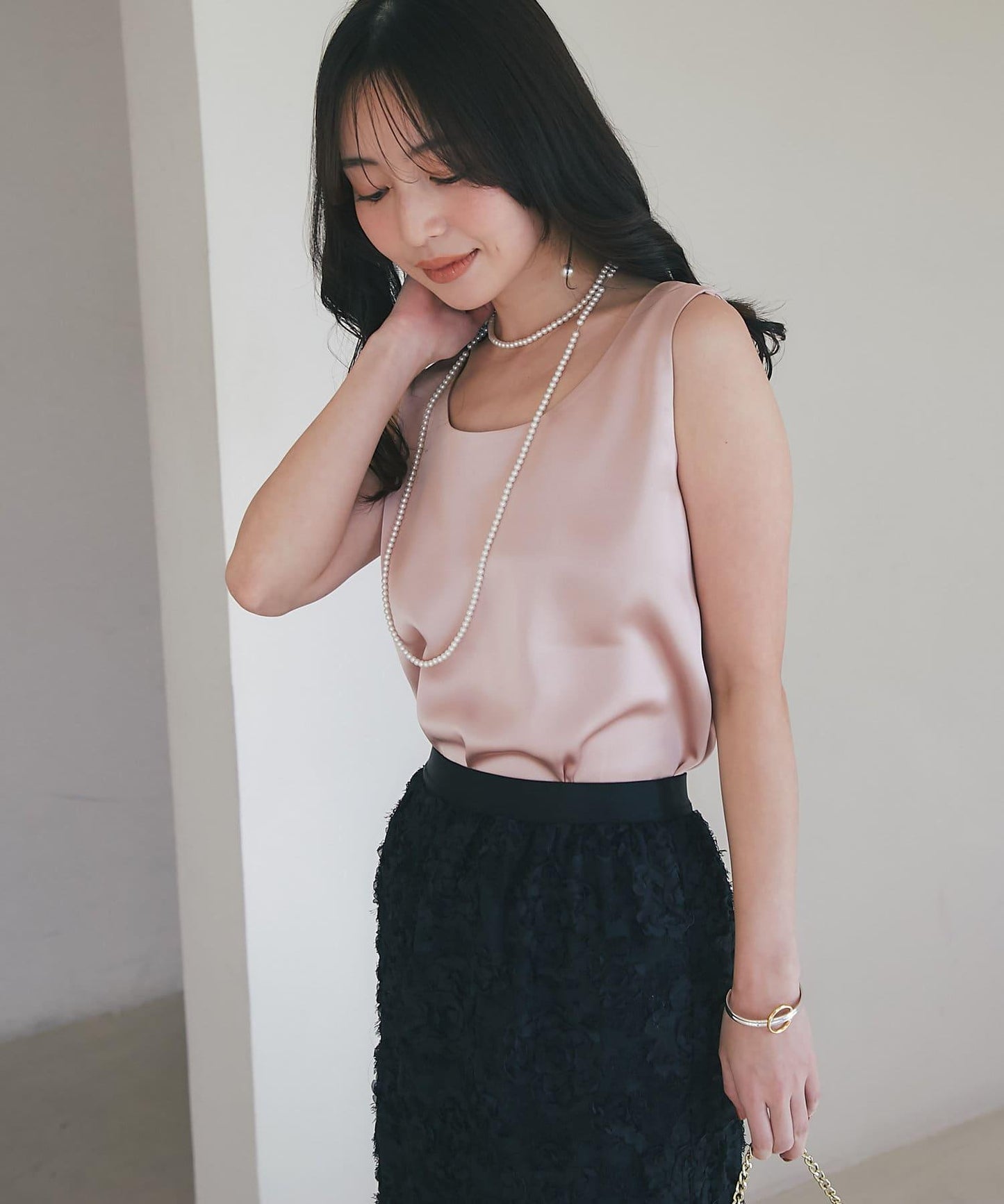 【miki監修・新色登場・名品】緞面兩穿背心