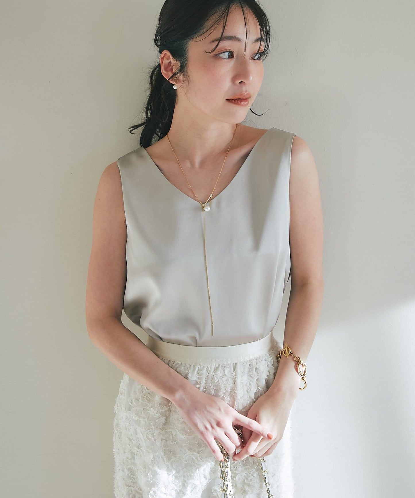 【miki監修・新色登場・名品】緞面兩穿背心