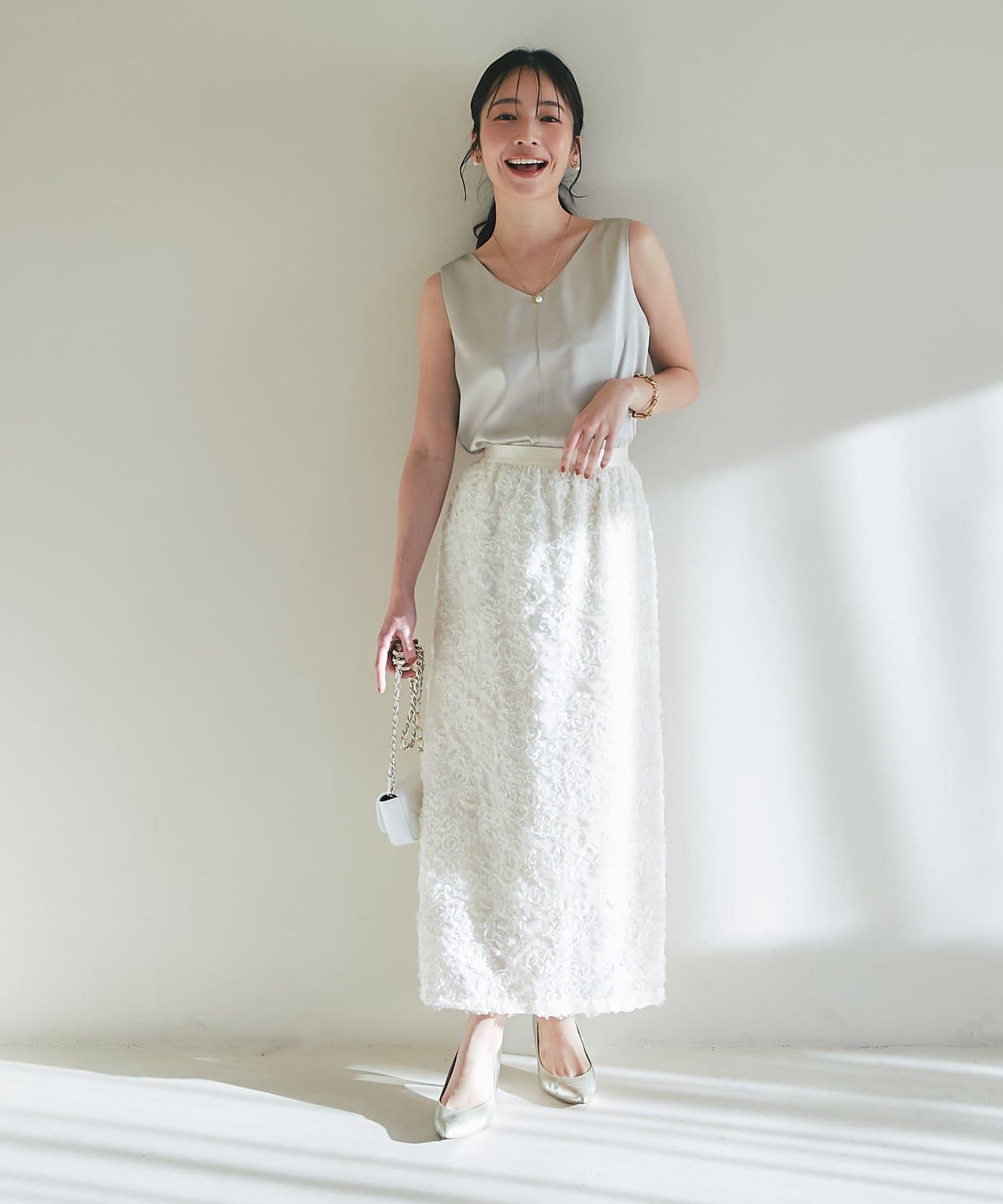 【miki監修・新色登場・名品】緞面兩穿背心