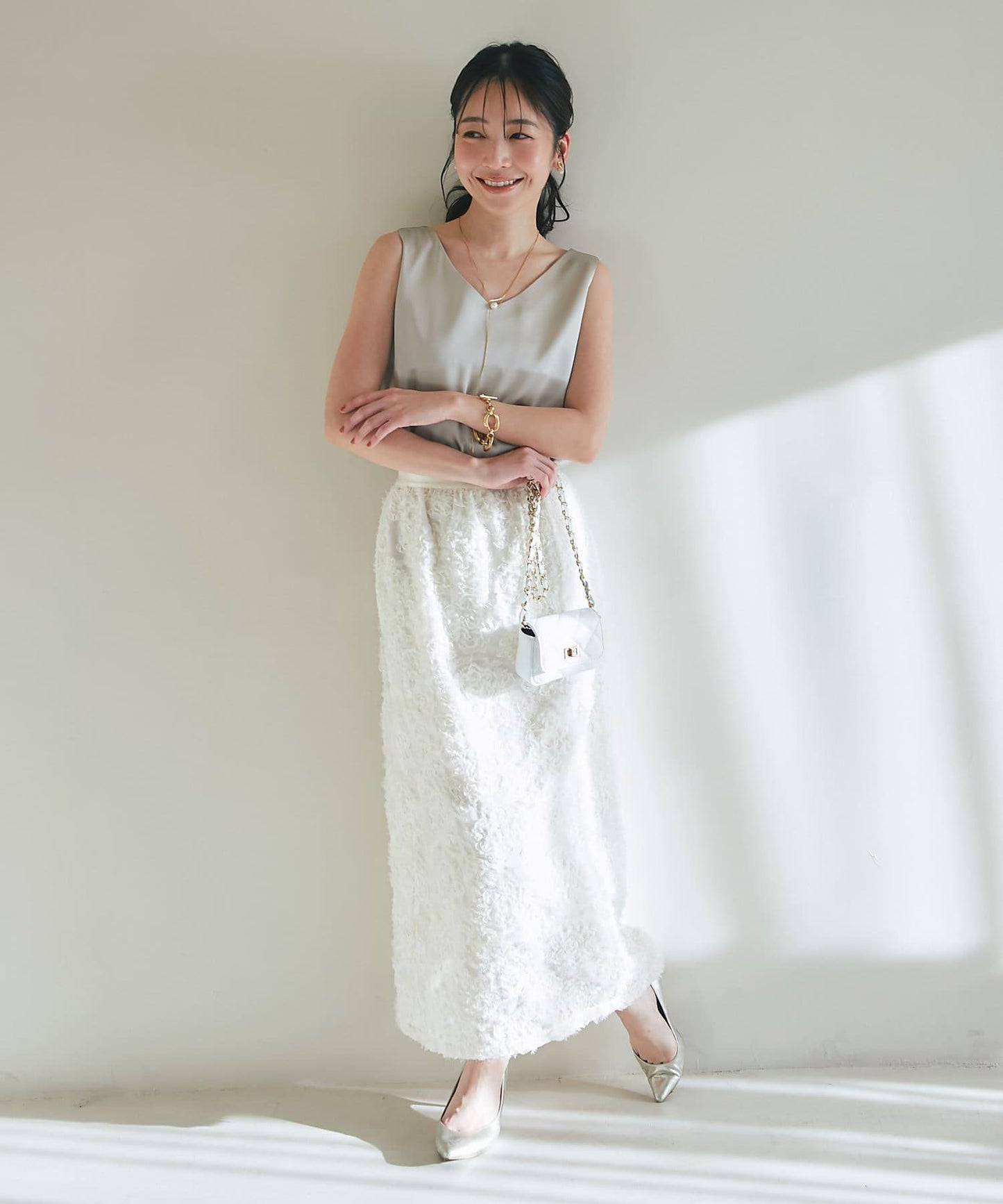 【miki監修・新色登場・名品】緞面兩穿背心