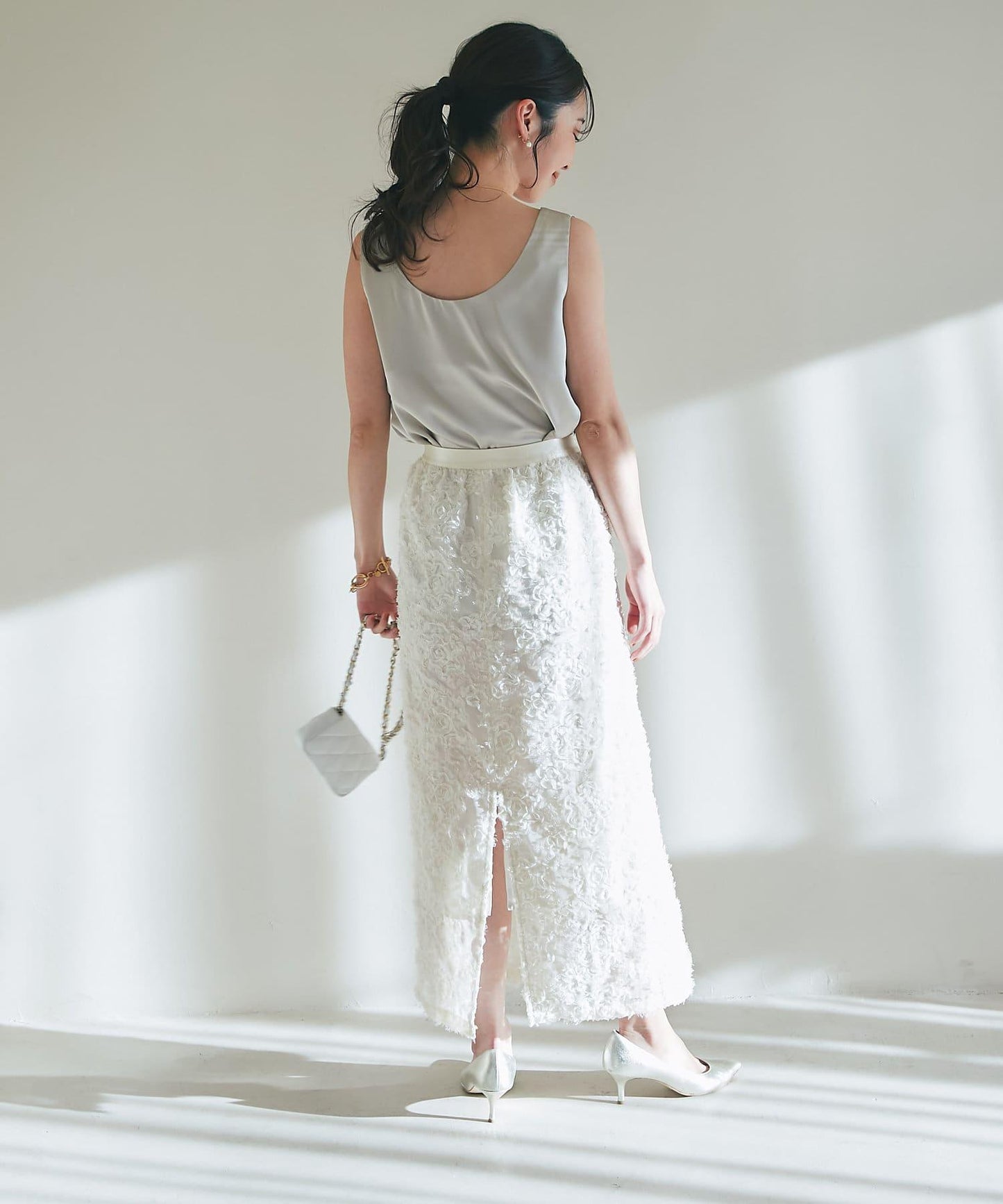 【miki監修・新色登場・名品】緞面兩穿背心