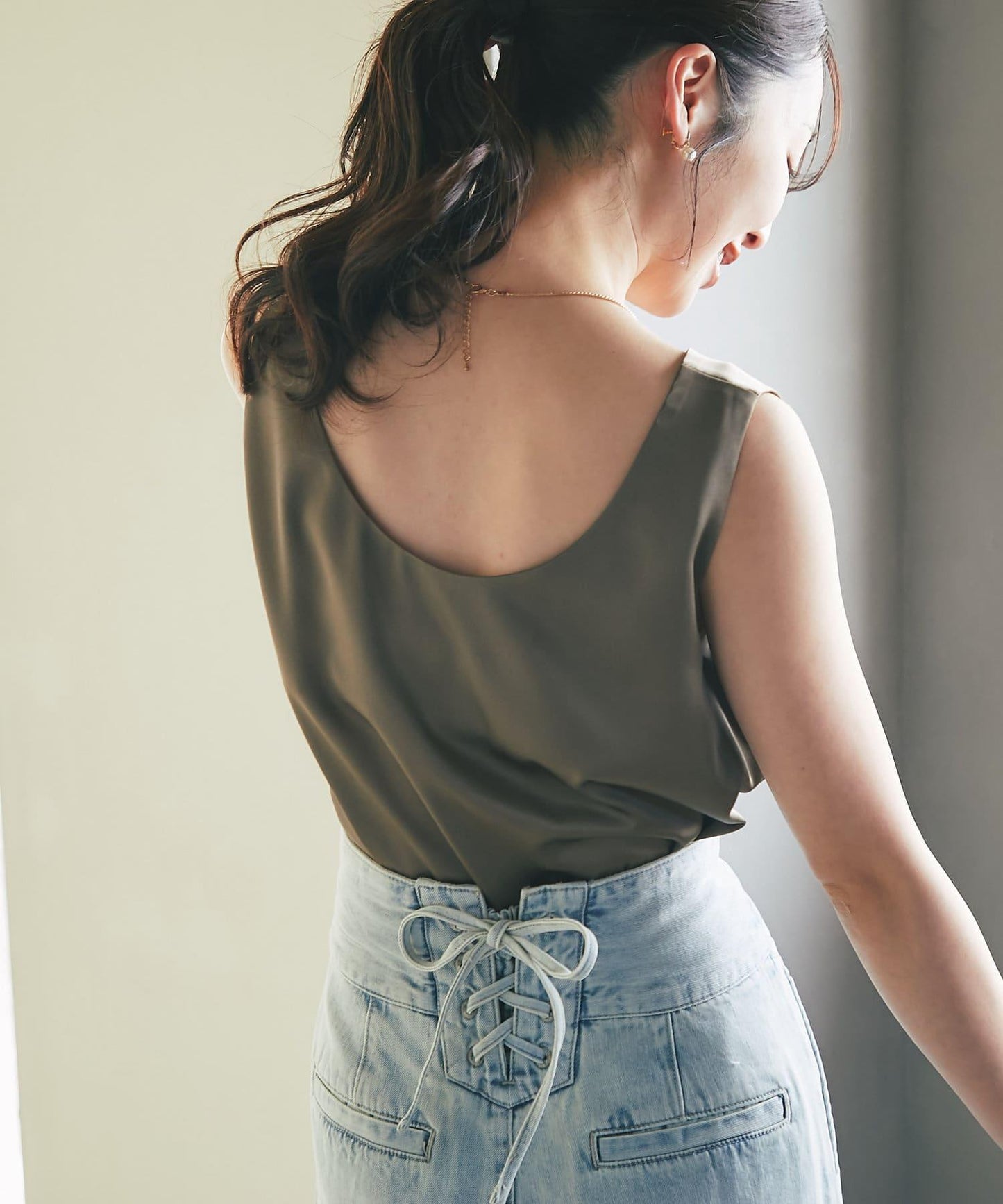 【miki監修・新色登場・名品】緞面兩穿背心