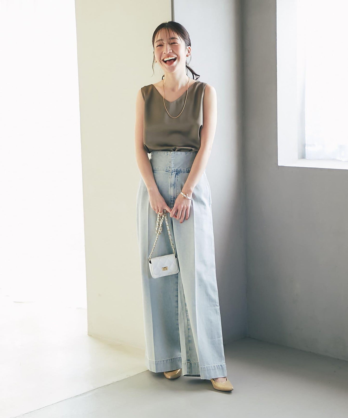 【miki監修・新色登場・名品】緞面兩穿背心