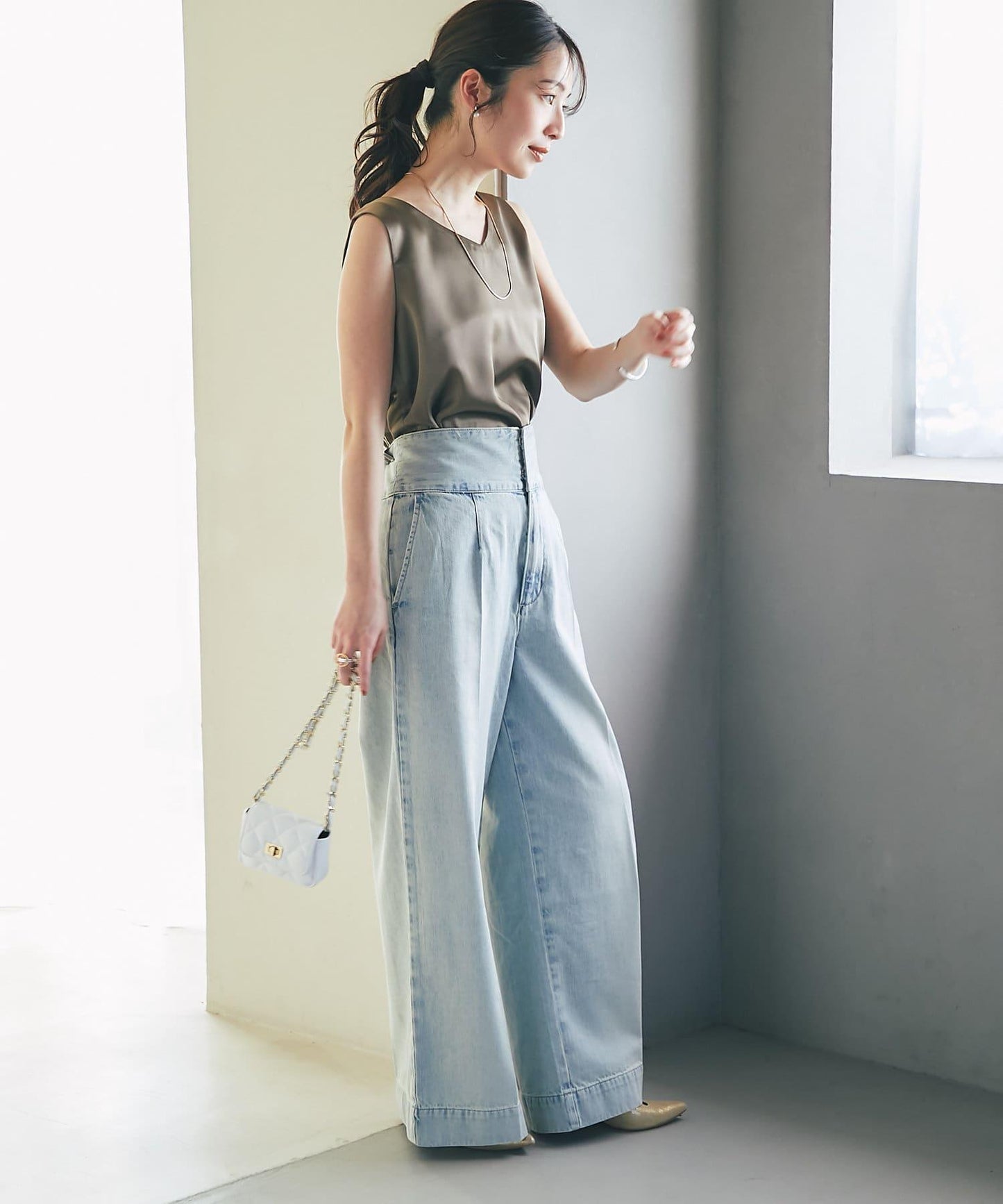 【miki監修・新色登場・名品】緞面兩穿背心