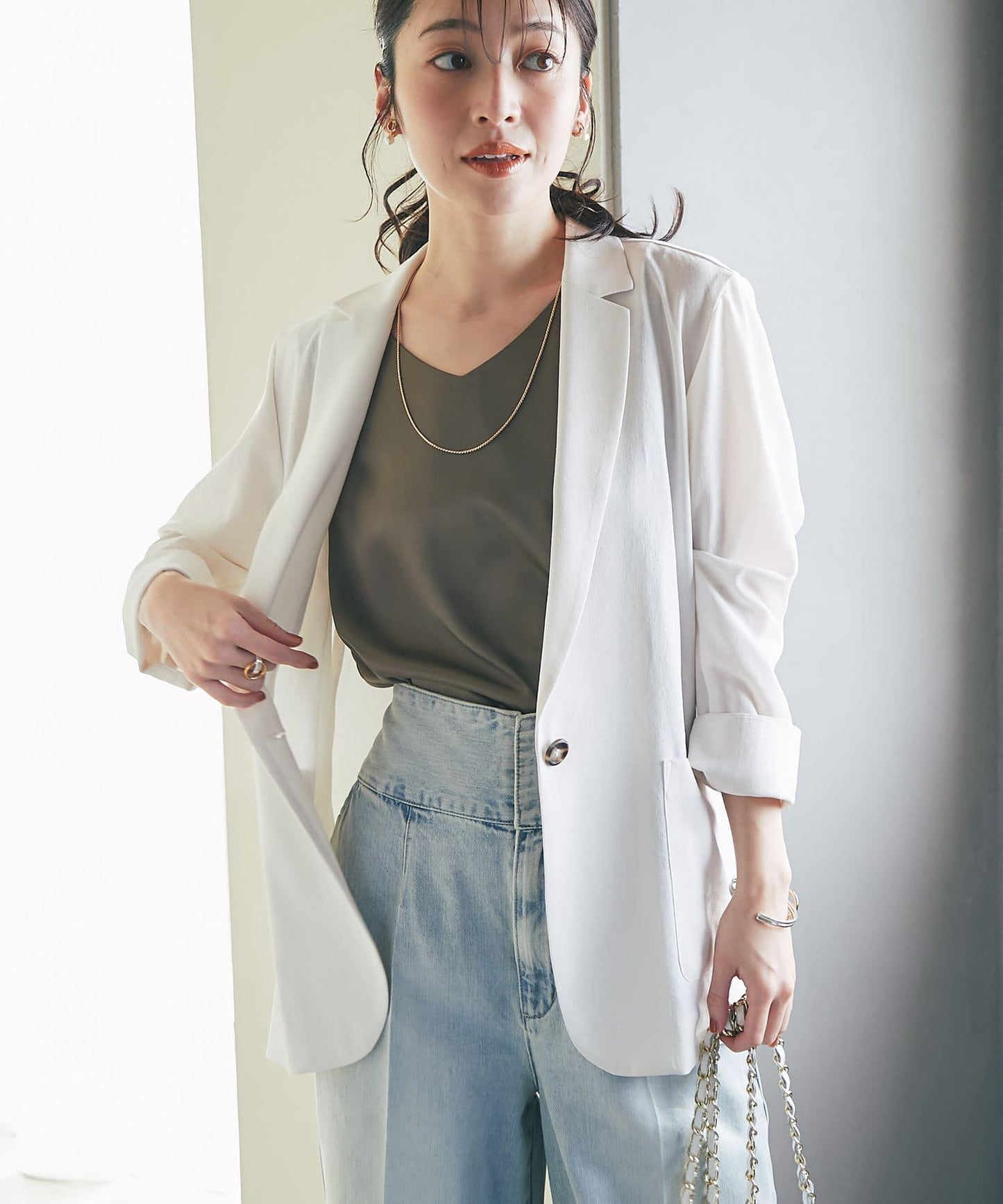 【miki監修・新色登場・名品】緞面兩穿背心