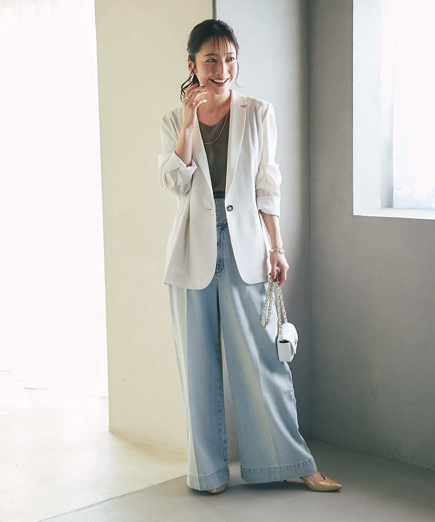 【miki監修・新色登場・名品】緞面兩穿背心