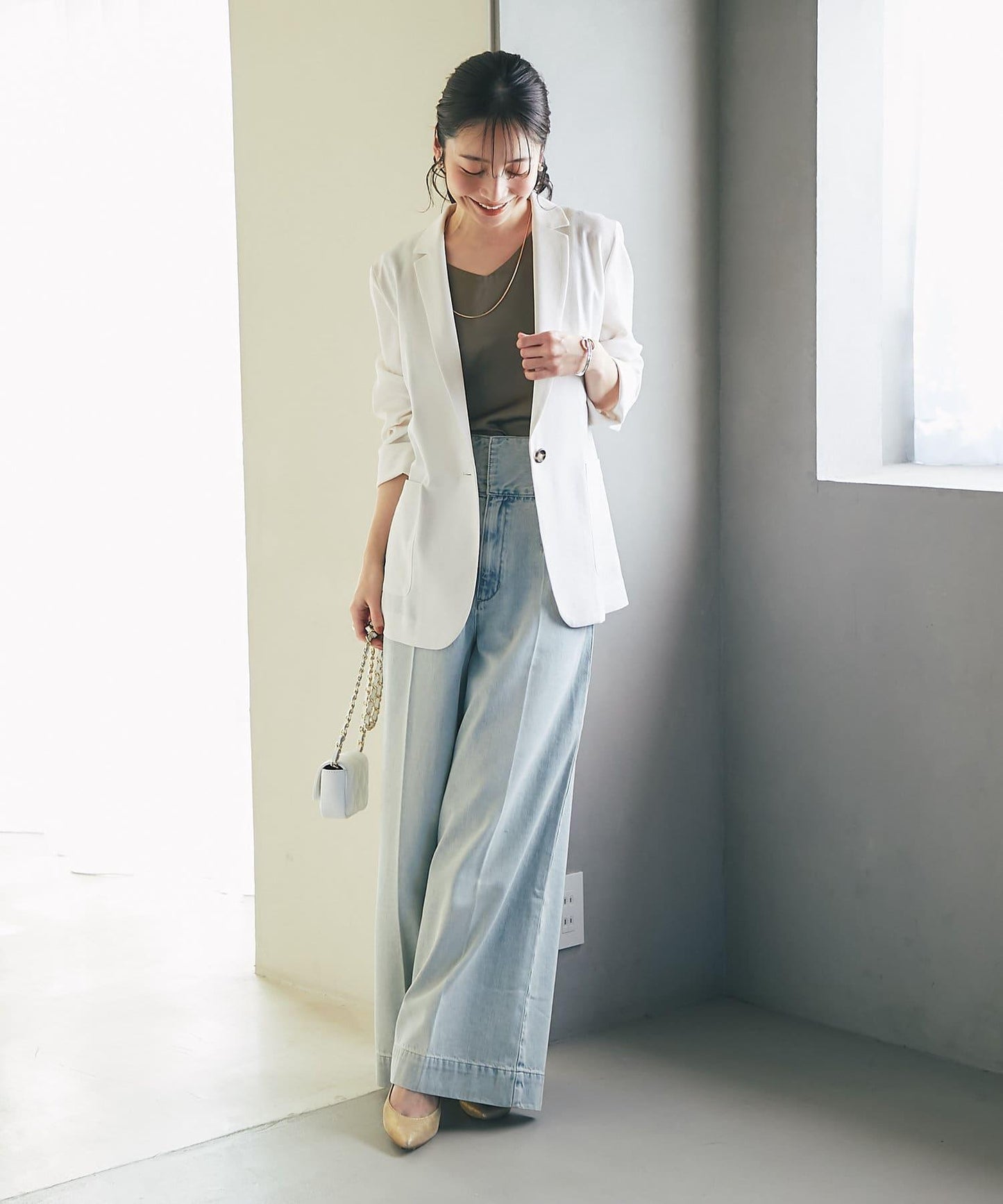 【miki監修・新色登場・名品】緞面兩穿背心