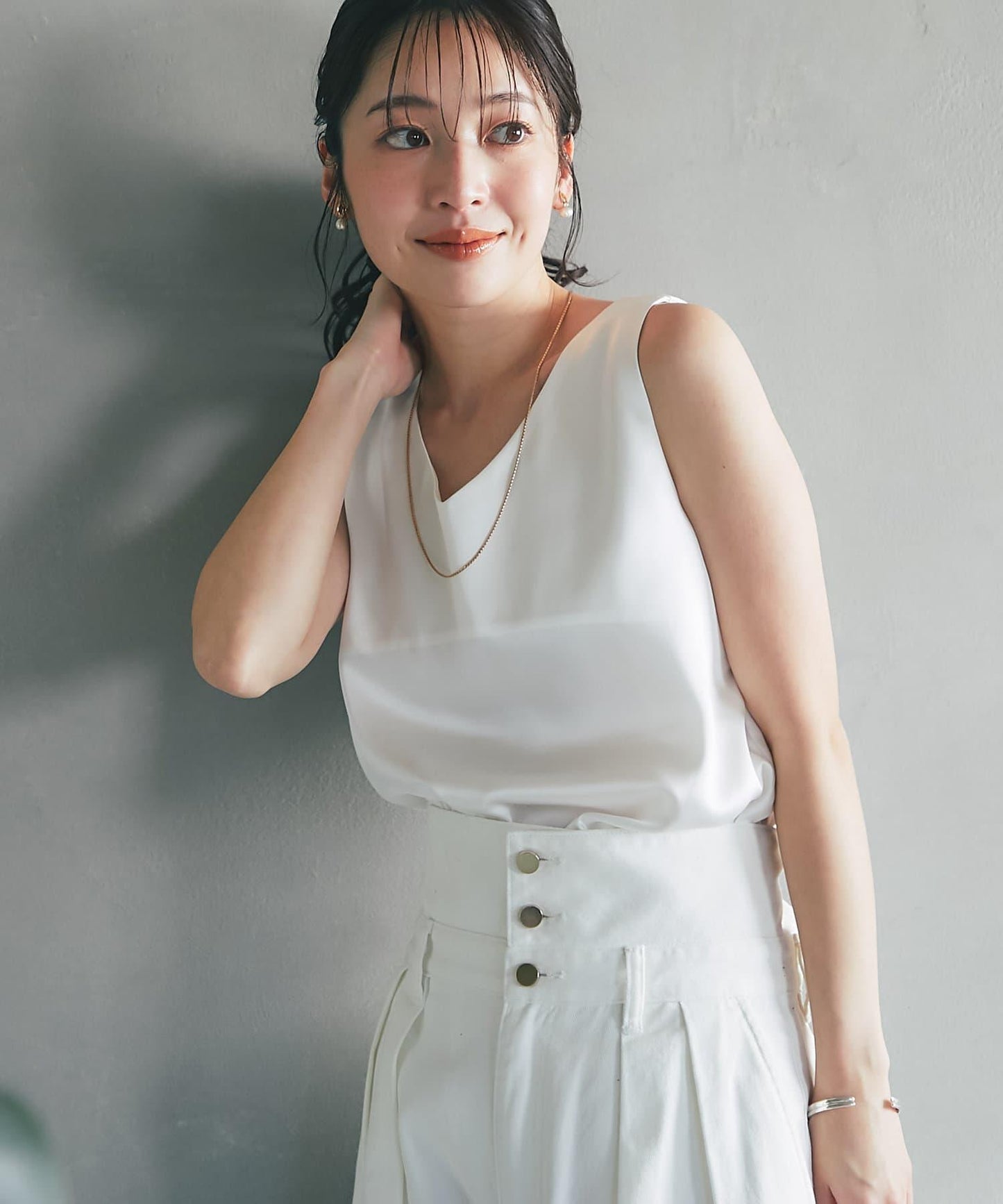 【miki監修・新色登場・名品】緞面兩穿背心