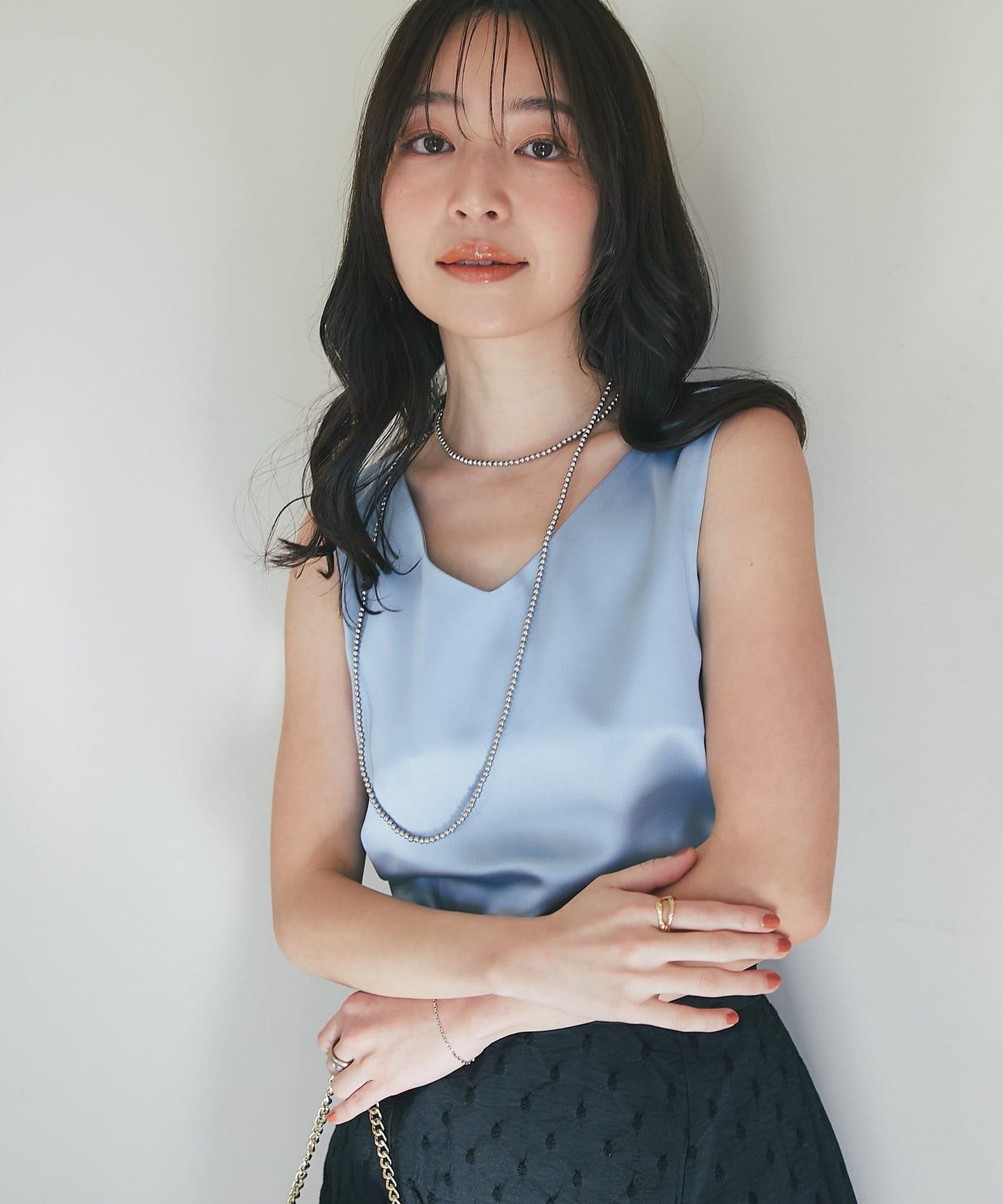 【miki監修・新色登場・名品】緞面兩穿背心