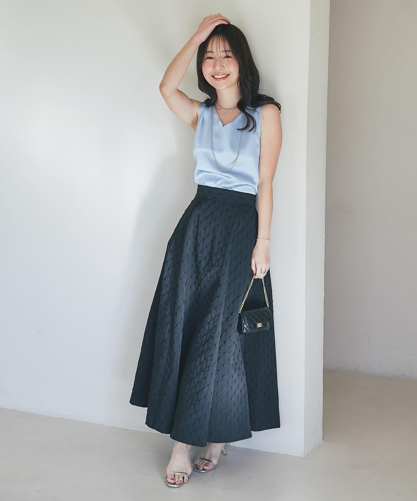 【miki監修・新色登場・名品】緞面兩穿背心