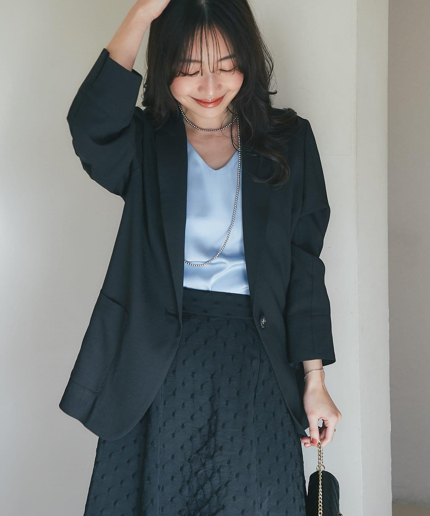 【miki監修・新色登場・名品】緞面兩穿背心