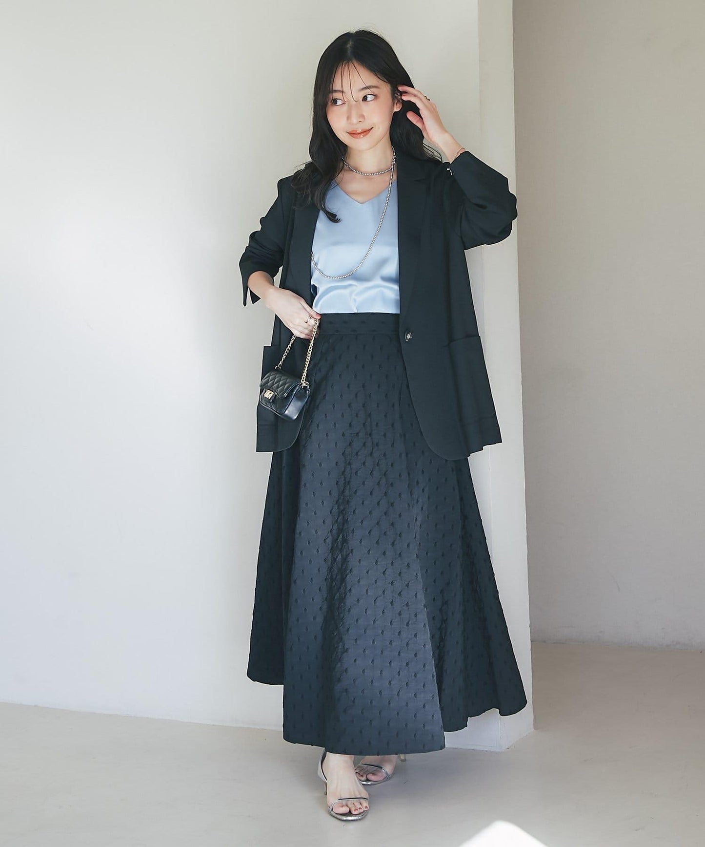 【miki監修・新色登場・名品】緞面兩穿背心