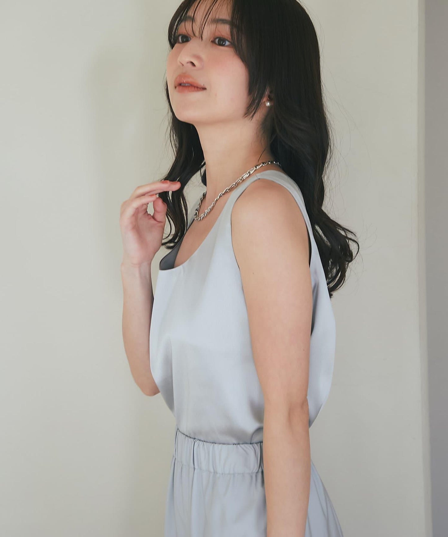 【miki監修・新色登場・名品】緞面兩穿背心