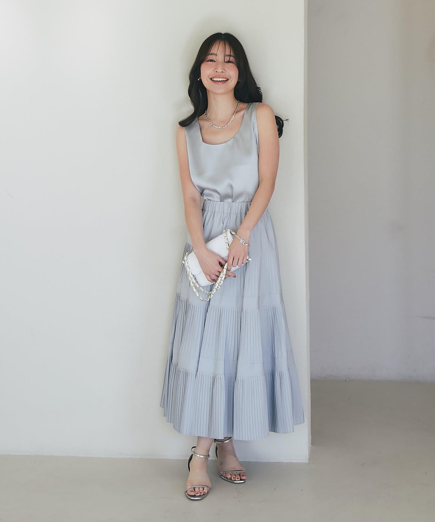 【miki監修・新色登場・名品】緞面兩穿背心