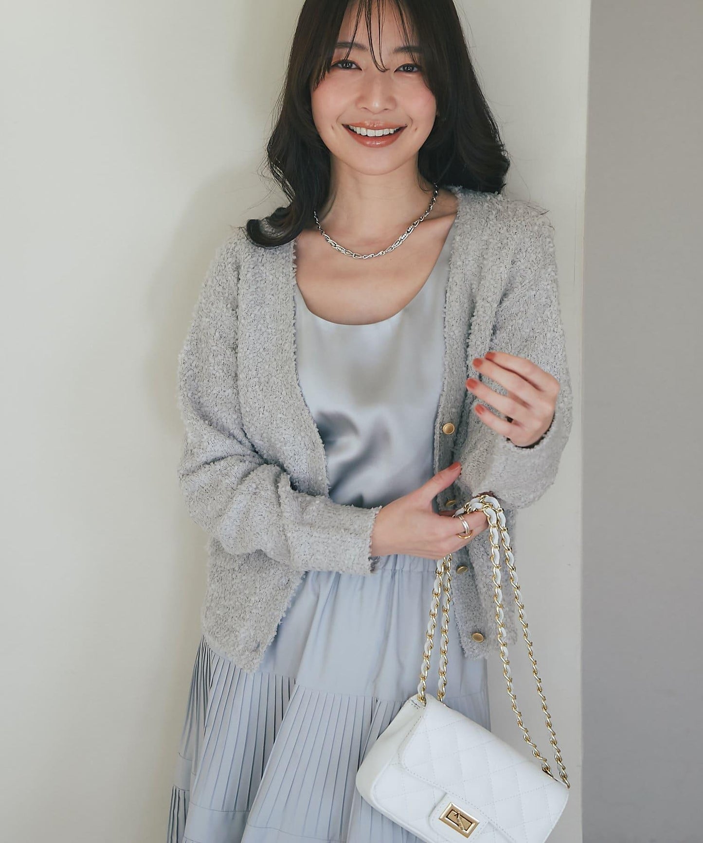 【miki監修・新色登場・名品】緞面兩穿背心