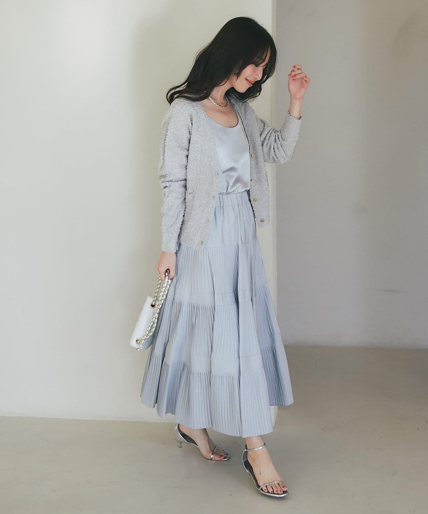 【miki監修・新色登場・名品】緞面兩穿背心