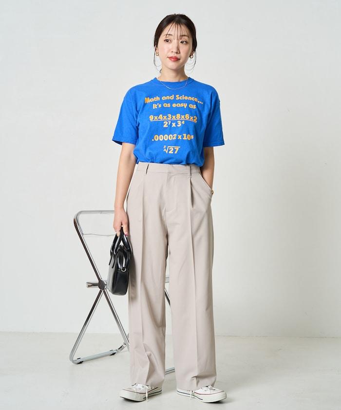 打褶直筒褲(套裝款)