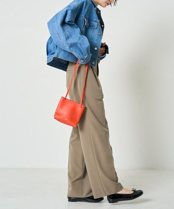 打褶直筒褲(套裝款)