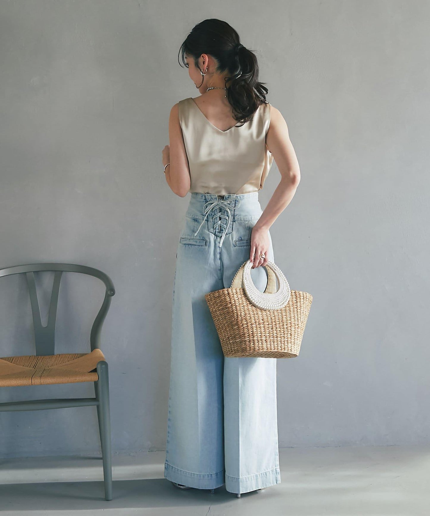 【miki監修・新色登場・名品】緞面兩穿背心