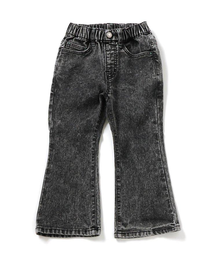 化學處理過的喇叭褲牛仔褲 十分褲長