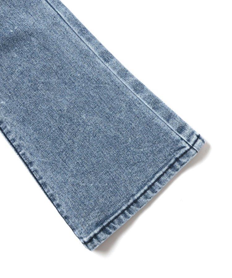 化學處理過的喇叭褲牛仔褲 十分褲長