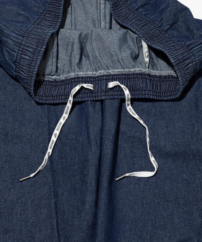 版 寬鬆牛仔廚師褲