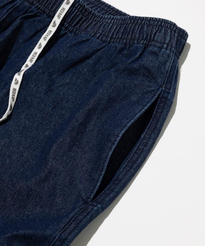 版 寬鬆牛仔廚師褲