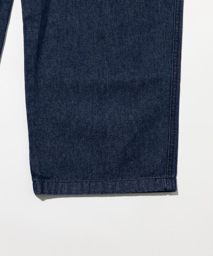 版 寬鬆牛仔廚師褲