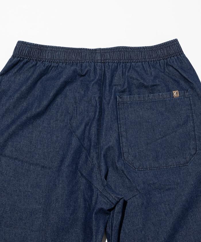 版 寬鬆牛仔廚師褲