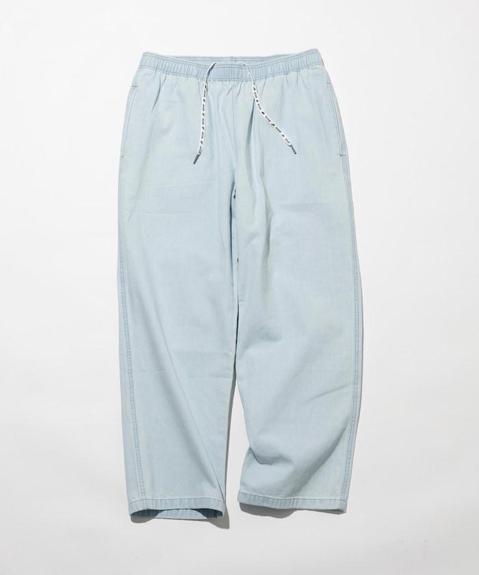 版 寬鬆牛仔廚師褲