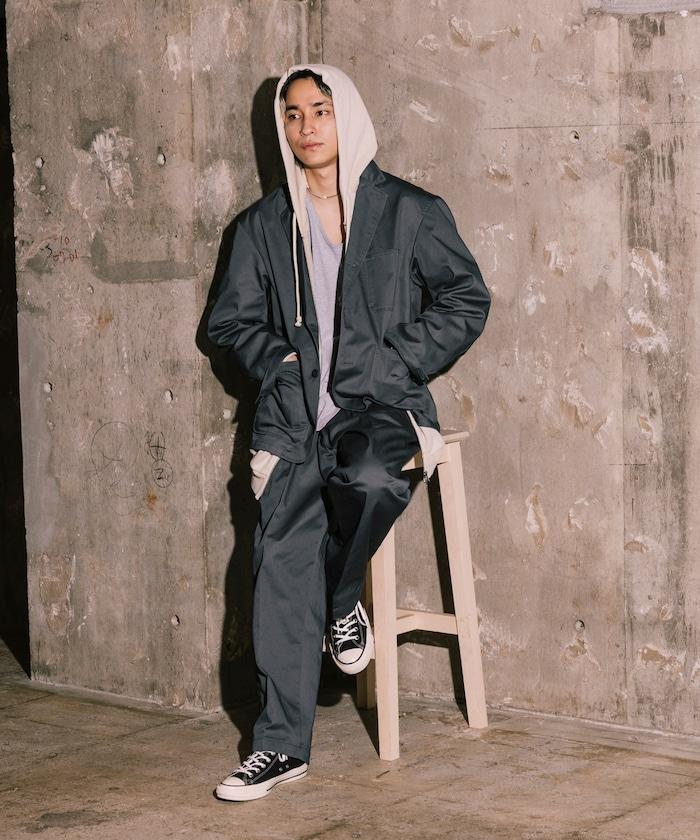 聯名 SMU PT-38 設計 2摺寬鬆長褲