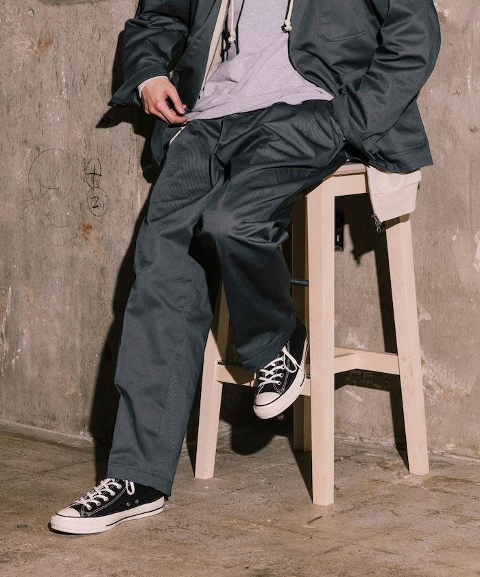 聯名 SMU PT-38 設計 2摺寬鬆長褲