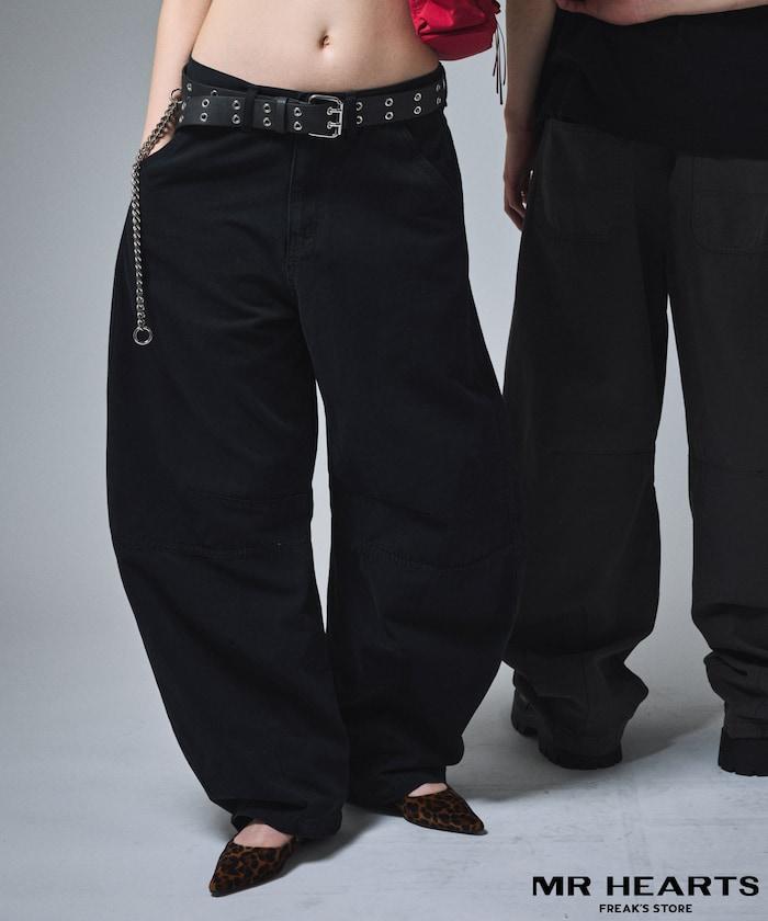 寬鬆剪裁工裝褲