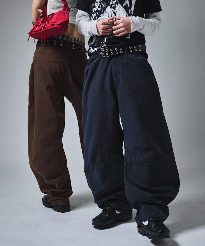 寬鬆剪裁工裝褲