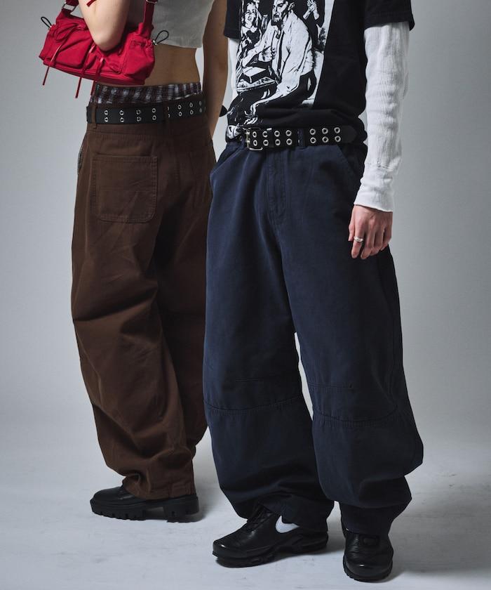 寬鬆剪裁工裝褲