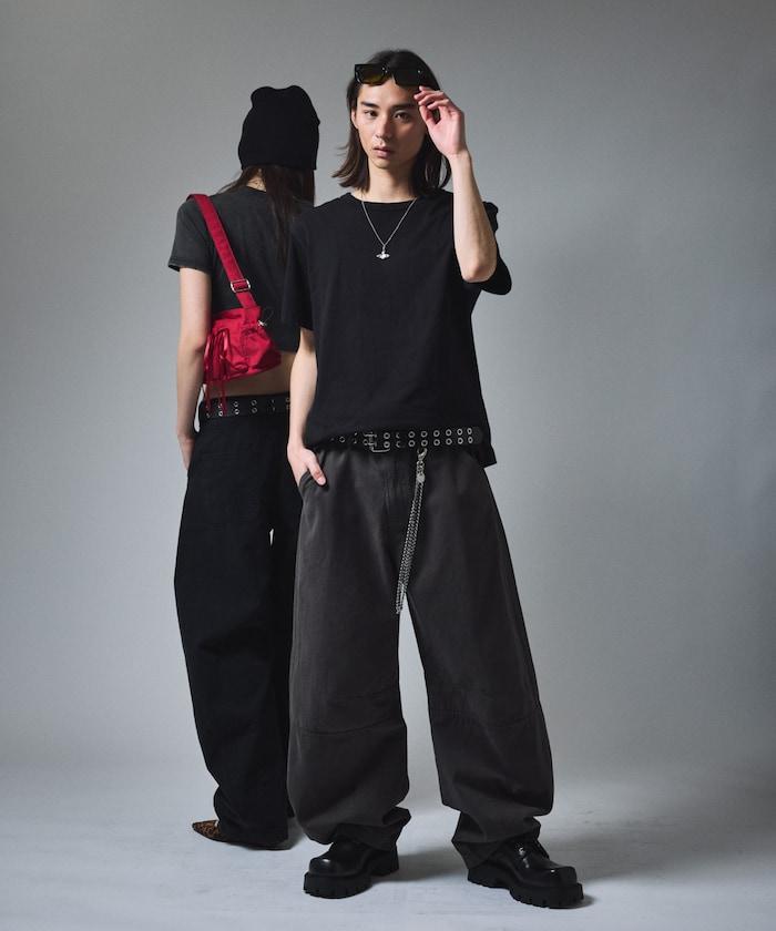 寬鬆剪裁工裝褲