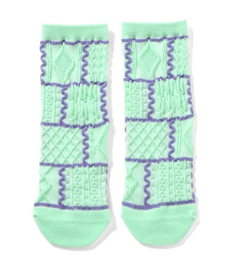 3P套裝 浮絲編織 管狀襪子