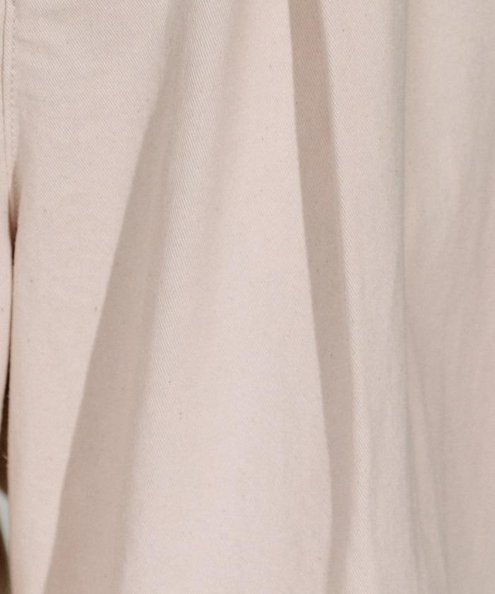 聯名 繫帶鬆緊褶襉褲