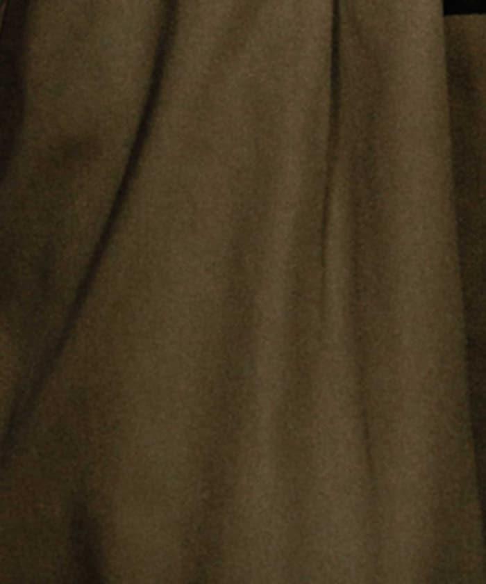 聯名 繫帶鬆緊褶襉褲