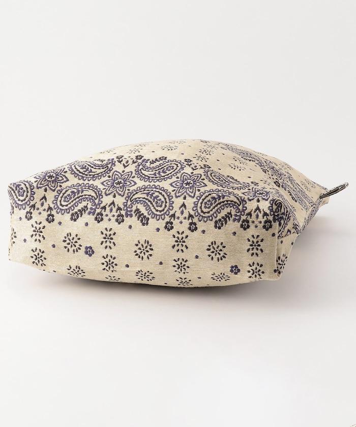 復古印花頭巾提花手提包