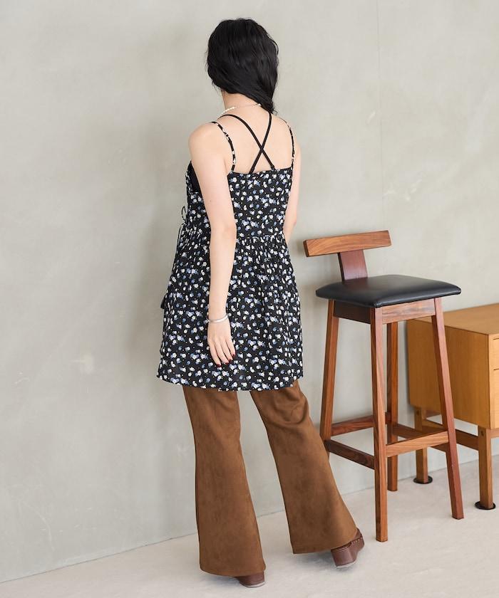 印度卡什米爾吊帶長款束腰襯衫