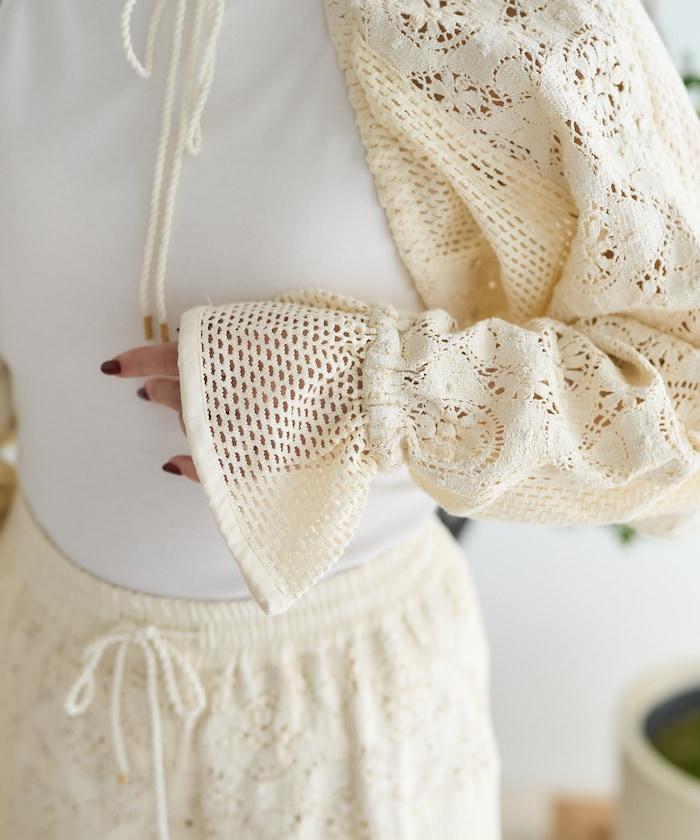 印度拼布蕾絲短外套