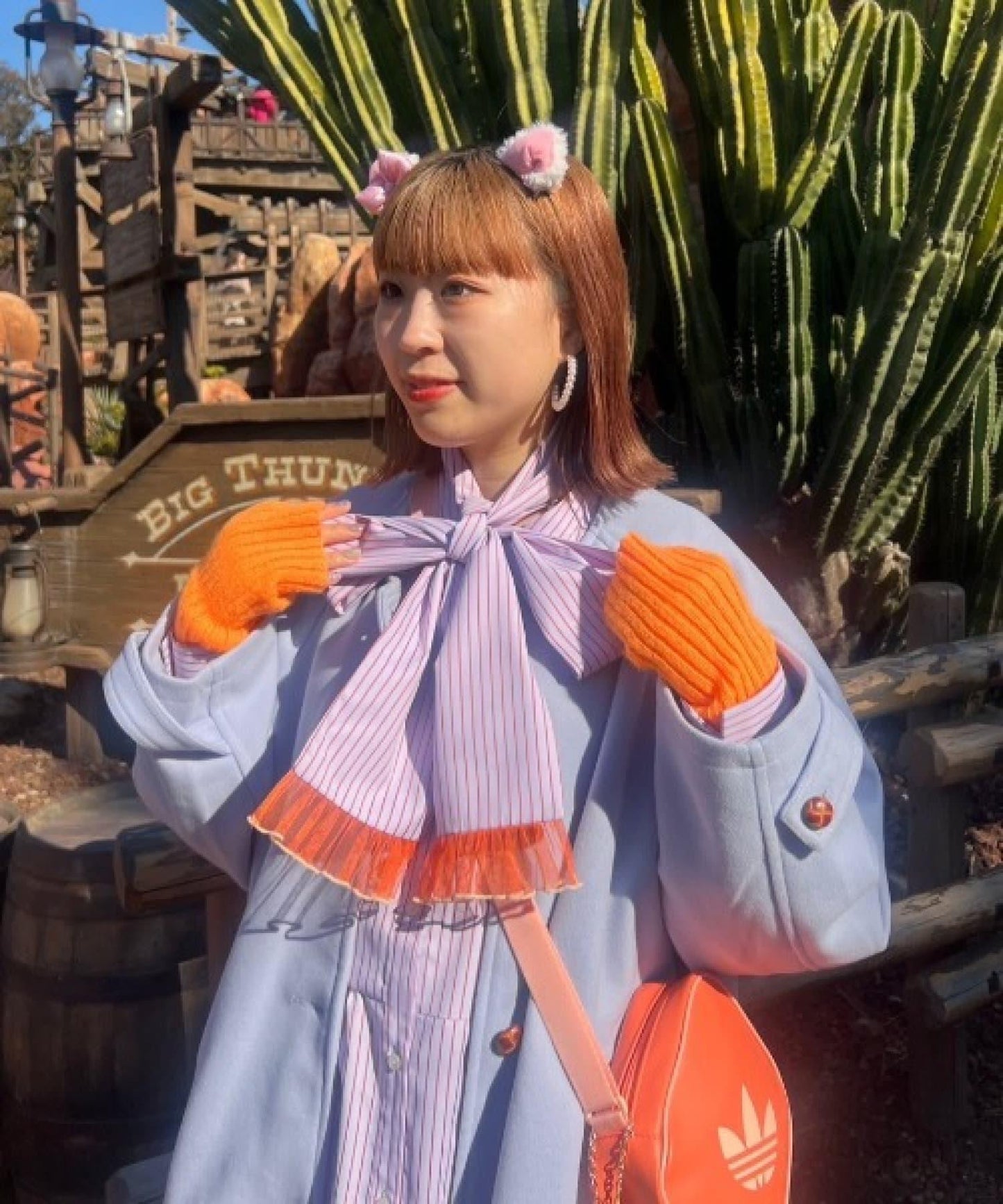 【HS】【momo企劃】條紋兩穿蝴蝶結襯衫