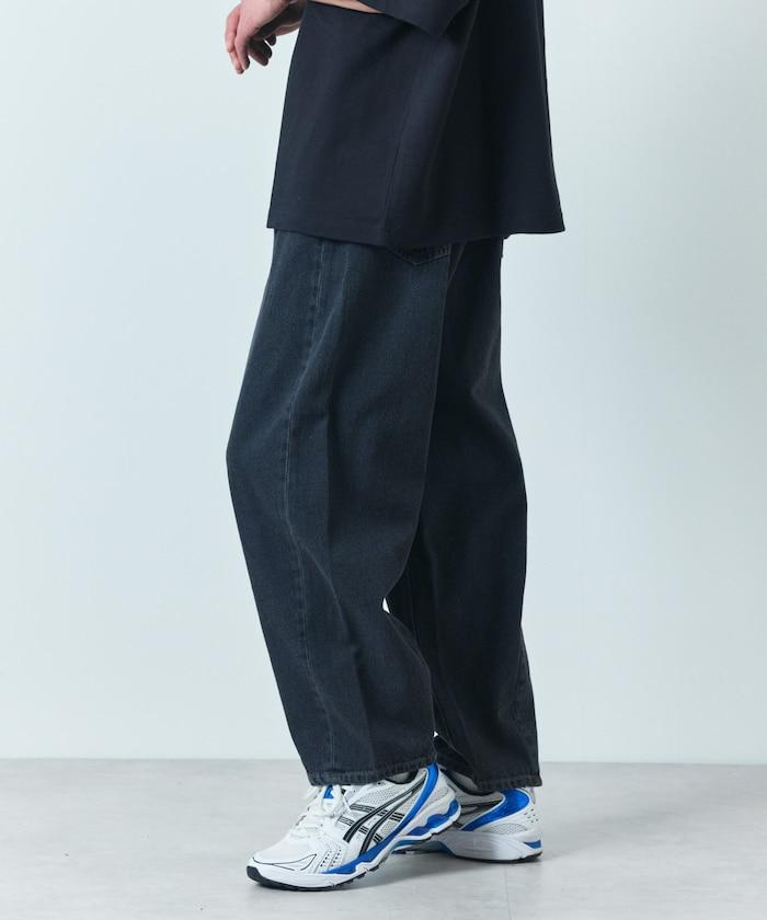 寬鬆直筒款牛仔褲