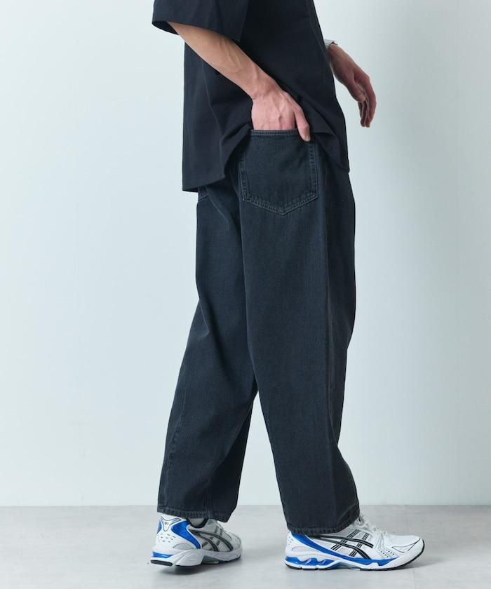 寬鬆直筒款牛仔褲