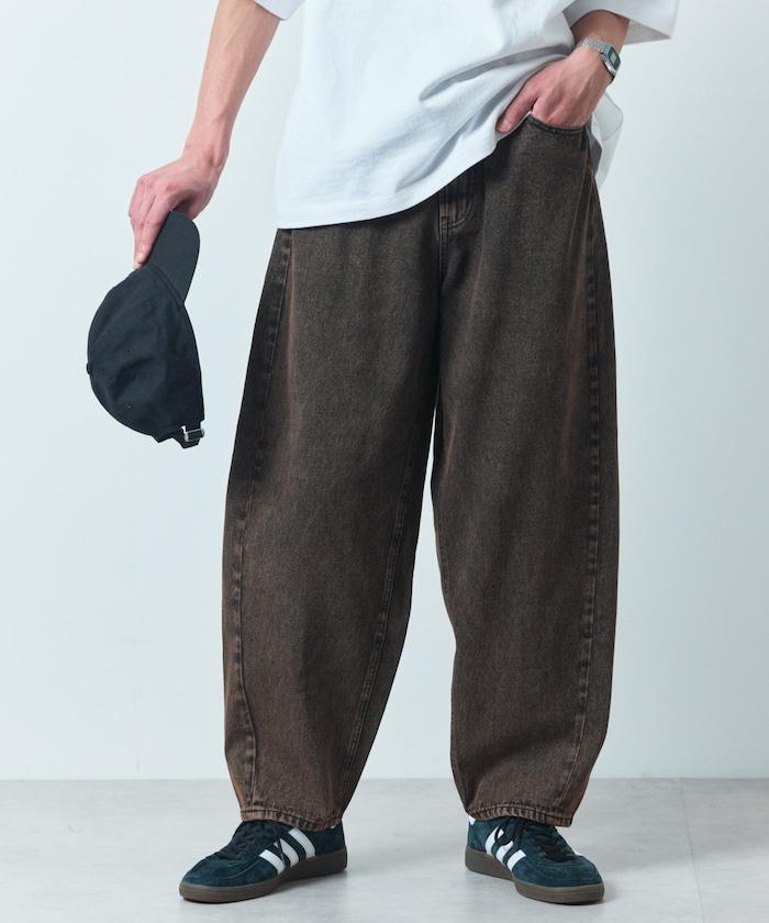 寬鬆直筒款牛仔褲