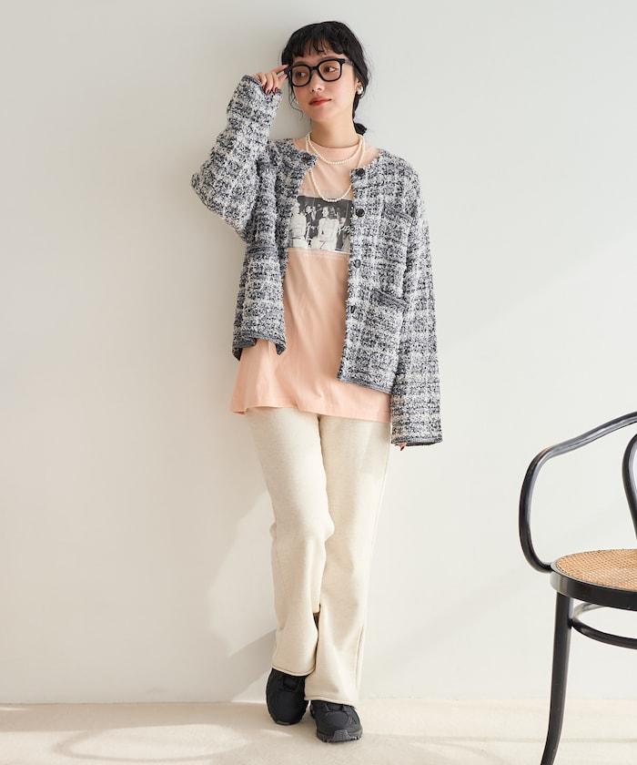 Tweed針織夾克
