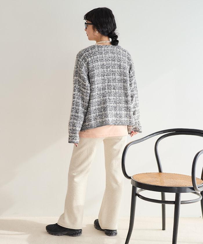 Tweed針織夾克